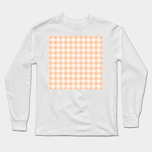 Peach Gingham by Suzy Hager Long Sleeve T-Shirt